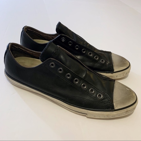 Converse x John Varvatos Black Leather Sneakers